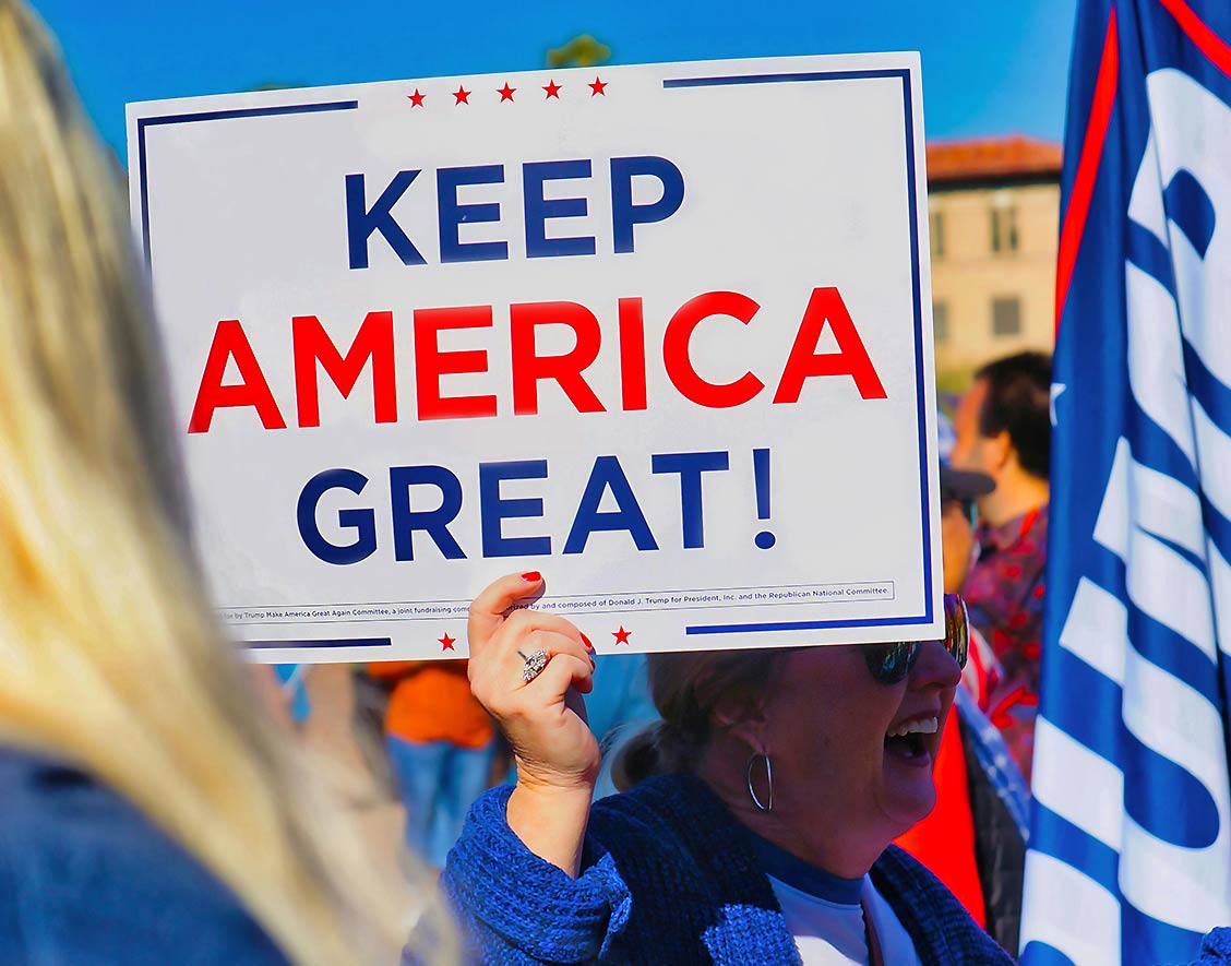 Crowd with Posters Crowd with Posters